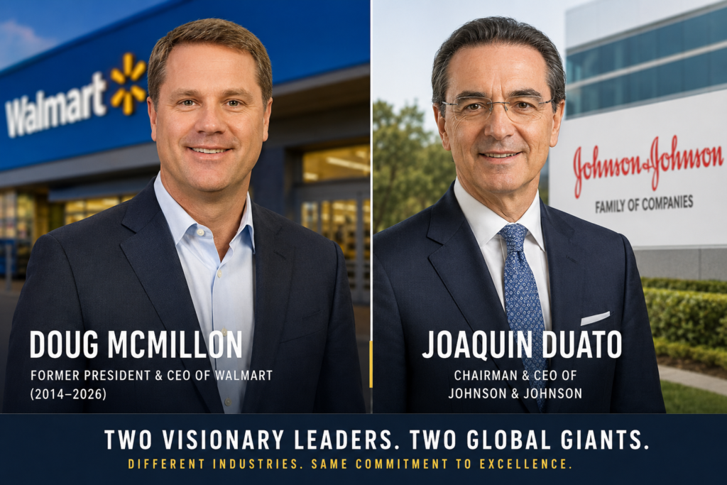 Doug McMillon and Joaquin Duato