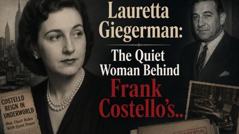 Lauretta Giegerman: The Remarkable Untold Story of Frank Costello’s Private Wife